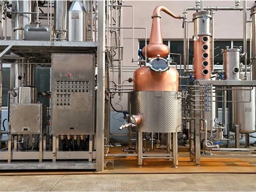 Premium wodka- en gin-distillatielijn (3.000 l/d wodka + 1,500 l/d gin) passe...