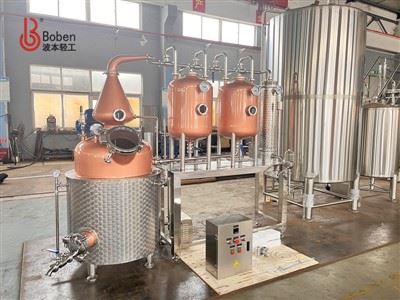 250L dubbele retort pot rum distilleerderij